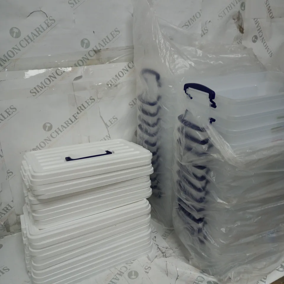 20 DUNYA DEEP CLEAR BOXES WITH HANDLE