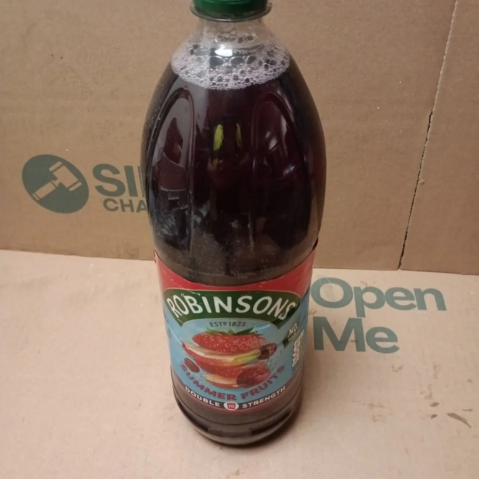 APPROXIMATELY 5 X 1.75L BOTTLES OF ROBINSONS SUMMER FRUIT CORDIAL 