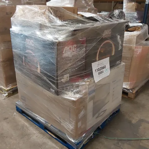 PALLET OF APPROXIMATELY 16 ASSORTED UNTESTED MONITORS TO INCLUDE;