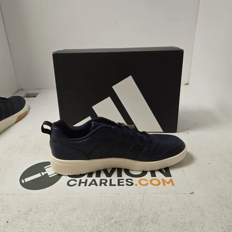 BOXED ADIDAS COURTWAVE NAVY SNEAKERS, UK 12