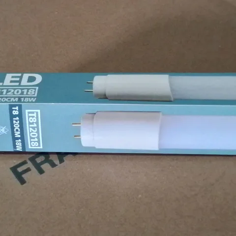 LOT OF 25 EMCOLED T8 120CM 18W LIGHT TUBES - T812018
