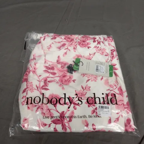 SEALED NOBODYS CHILD LARA MIDI DRESS IN PINK DITSY FLORAL - UK 8 