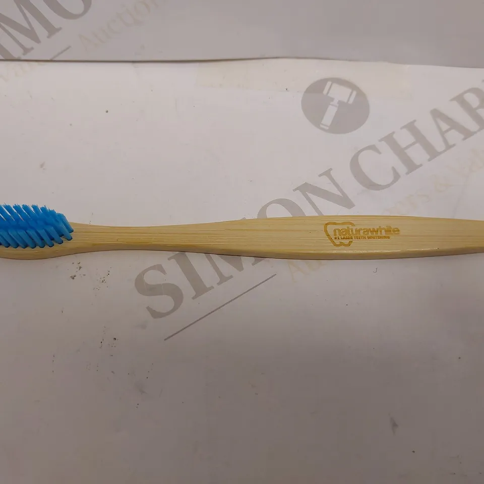 BOX OF APPROX 20 WOODEN NATURAWHITE TOOTHBRUSHES