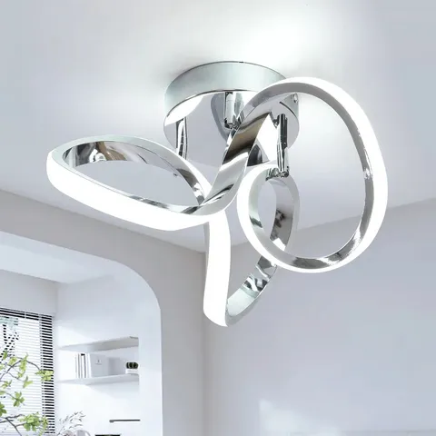 ANGSTROM 1-LIGHT 28CM UNIQUE/STATEMENT GEOMETRIC FLUSH CEILING LAMP 
