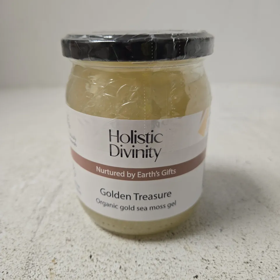 HOLISTIC DIVINITY GOLDEN TREASURE ORGANIC GOLD SEA MOSS GEL – 550ML