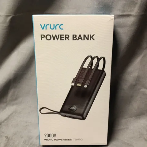 BOXED AND SEALED VRURC POWER BANK 20000MAH