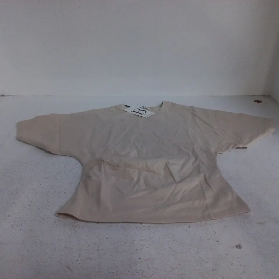 STRADIVARIUS BASICS TOP – BEIGE – UK SIZE L