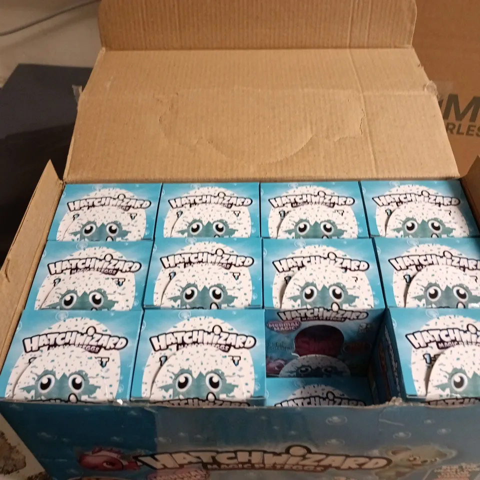 BOX OF APPROXIMATELY 20 HATCHWIZARD MAGIC PET EGGS 