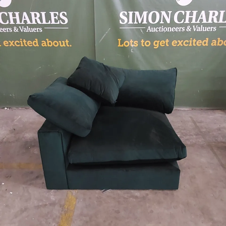 DESIGNER VELVET CORNER SOFA PIECE
