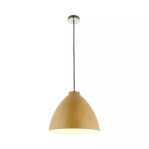 BOXED HOUSE ADDITIONS ELWAY MODERN METAL CEILING LIGHT PENDANT WOOD EFFECT
