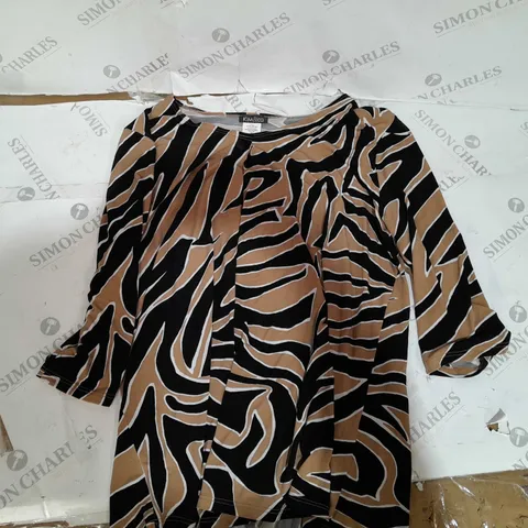 KIM&CO BLACK/CAMEL TOP SIZE L