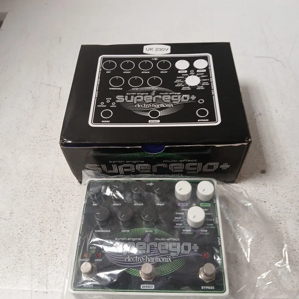 ELECTRO-HARMONIX SUPEREGO+ SYNTH ENGINE & MULTI-EFFECT PEDAL