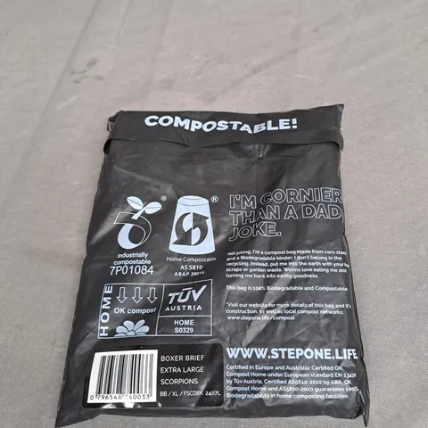 STEP ONE BOXER BRIEF IN SCORPIONS SIZE XL