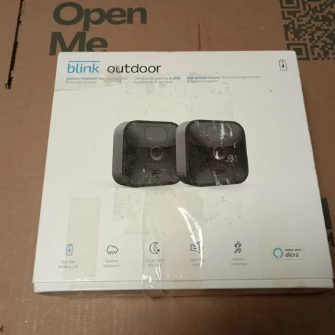BOXED BLINK OUTDOOR SECURITY CAMERAS