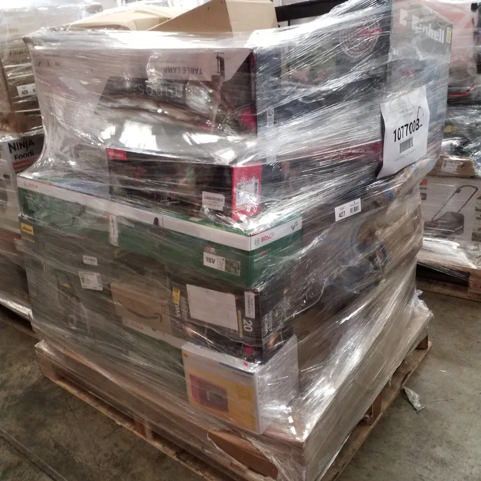 PALLET OF APPROXIMATELY 25 UNPROCESSED RAW RETURN HOUSEHOLD AND ELECTRICAL GOODS TO INCLUDE;