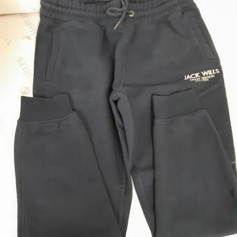 JACK WILLS SLIM FIT NAVY JOGGERS - M