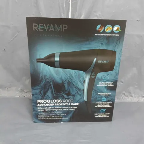 BOXED REVAMP PROFESSIONAL PROGLOSS 4000 ADVANCED PROTECT & CARE HAIR DRYER