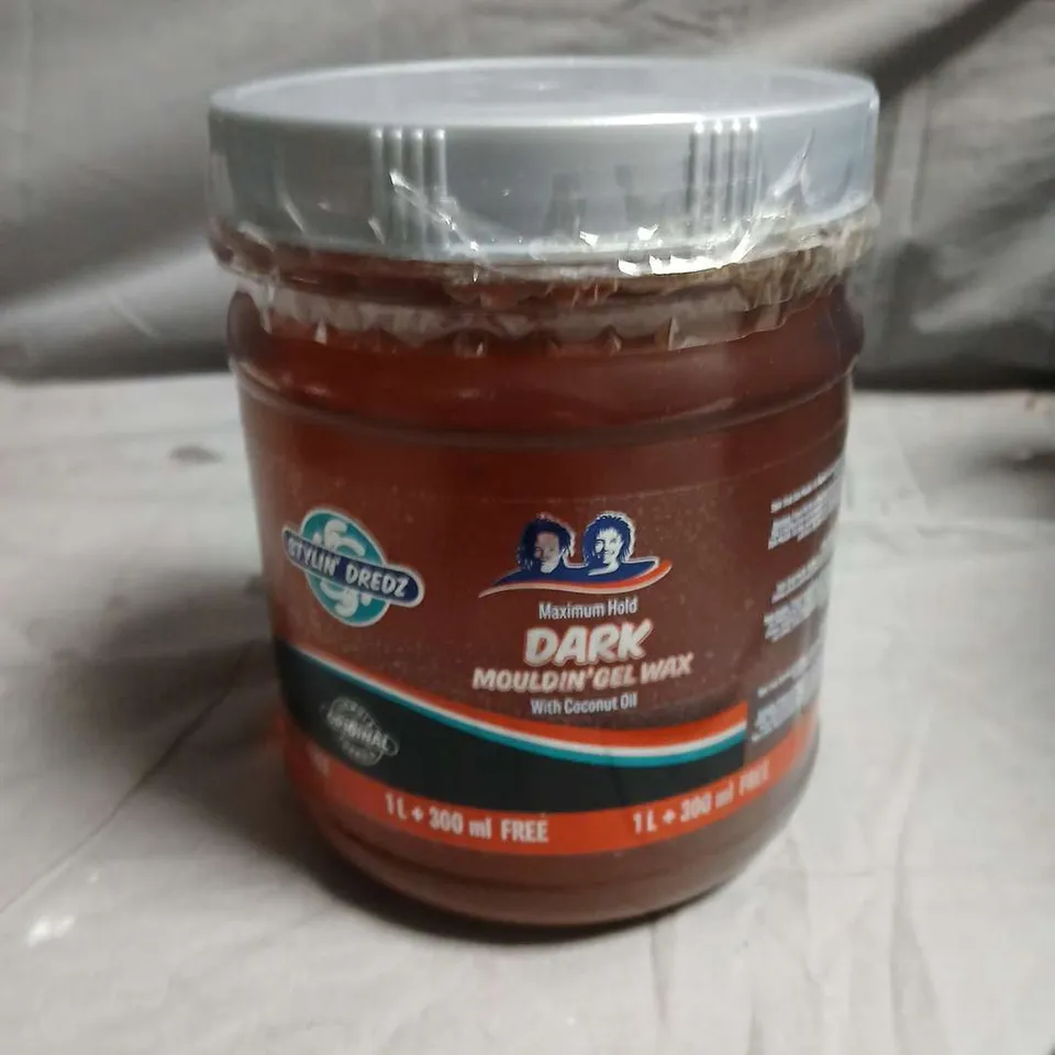 DARK MOULDIN' OIL WAX – MAXIMUM HOLD HAIR WAX WITH COCONUT OIL (1L + 300ML FREE)