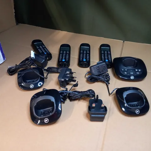 BOXED BT FOUR PHONE HANDSETS