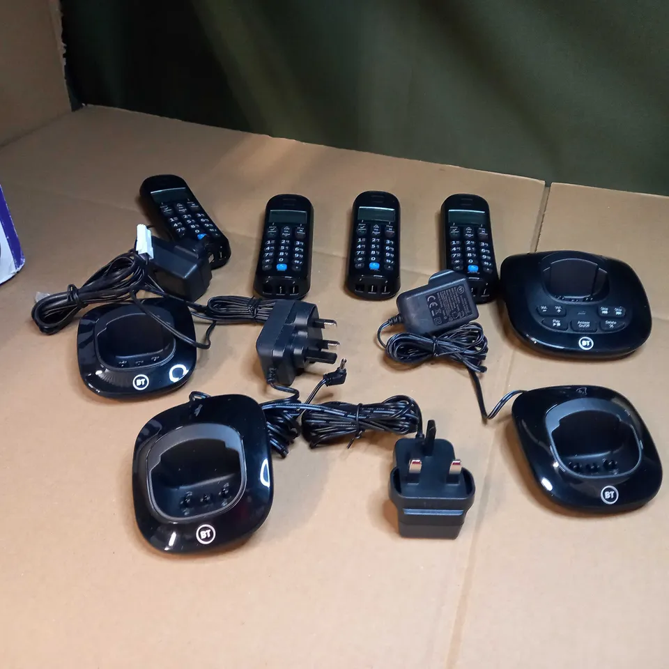 BOXED BT FOUR PHONE HANDSETS