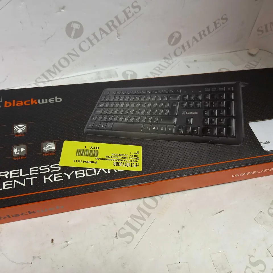 BLACKWEB WIRELESS SILENT KEYBOARD 