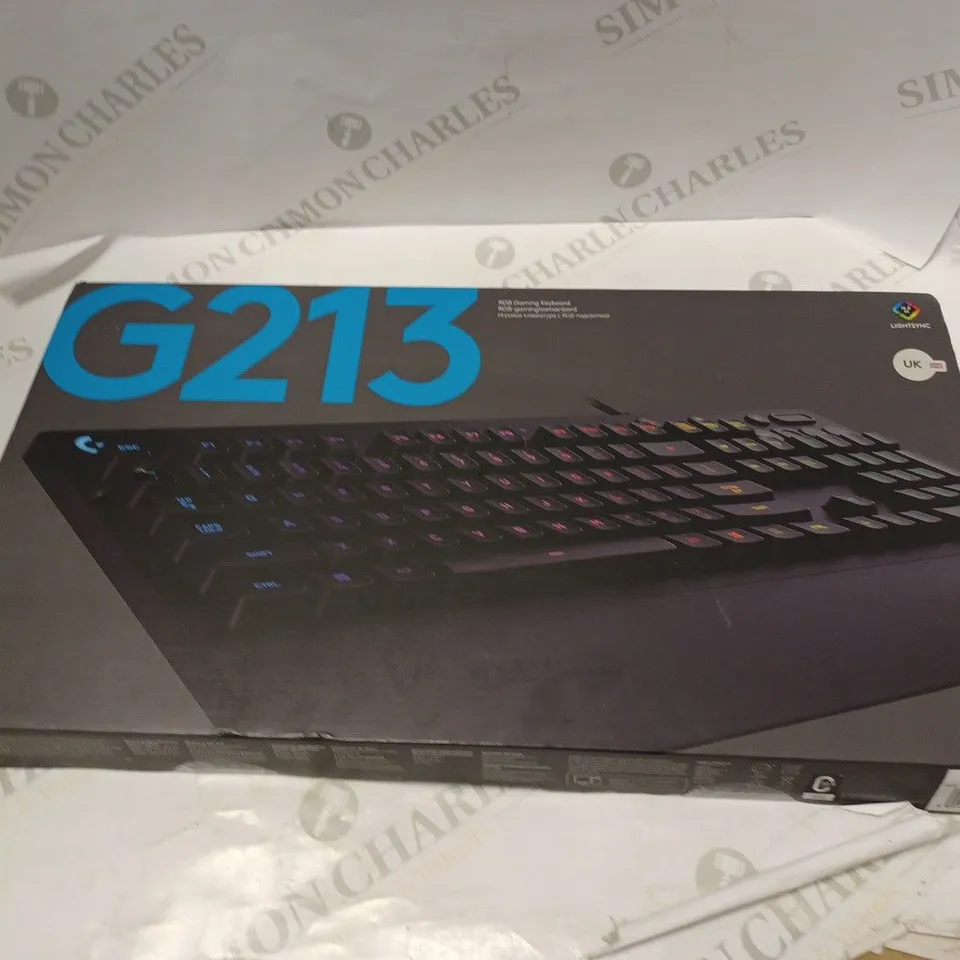 LOGITECH 213 RGB GAMING KEYBOARD LIGHTSYNC