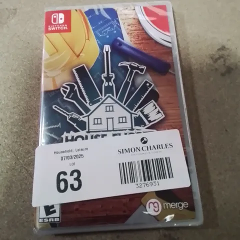 BOXED AND SEALED HOUSE FLIPPER NINTENDO SWITCH GAME.