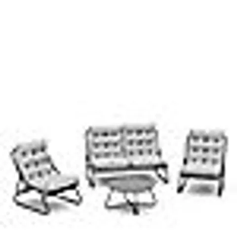 GARDEN STORIES ULTRA COMFORT PADDED LOUNGE SET