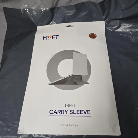 MOFT 3 IN 1 CARRY SLEEVE FOR 14" LAPTOPS SIENNA BROWN
