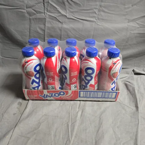 10 X YAZOO STRAWBERRY MILK DRINKS