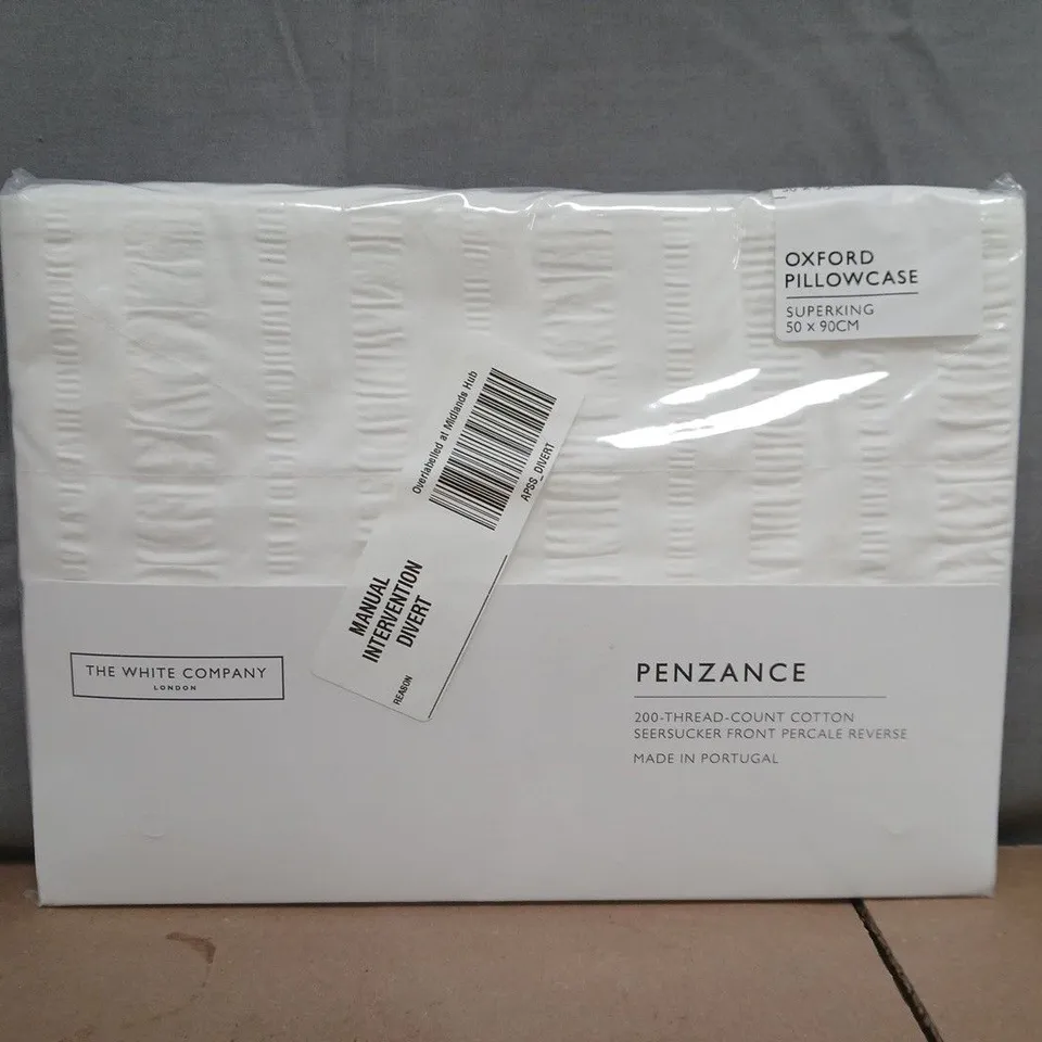 THE WHITE COMPANY PENZANCE OXFORD PILLOWCASE - SUPER KING (50 X 90CM)