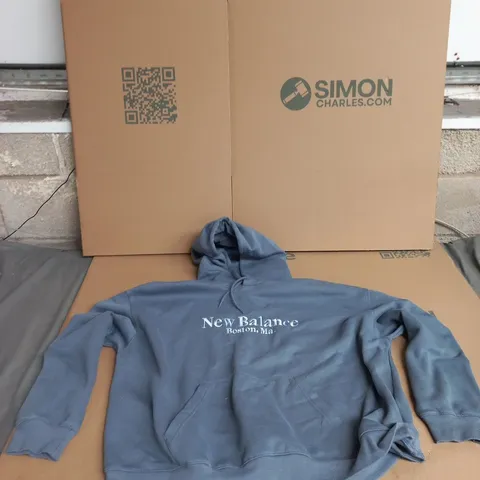 New Balance Hoodie – XL – Grey/Blue (Men's) 