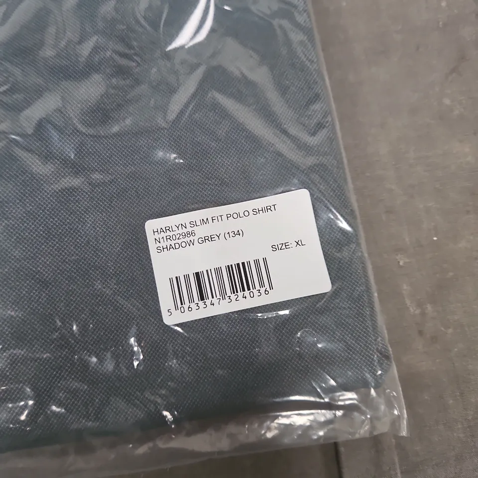 BAGGED NAUTICA HARLYN SLIM FIT POLO SHIRT – SHADOW GREY, UK XL