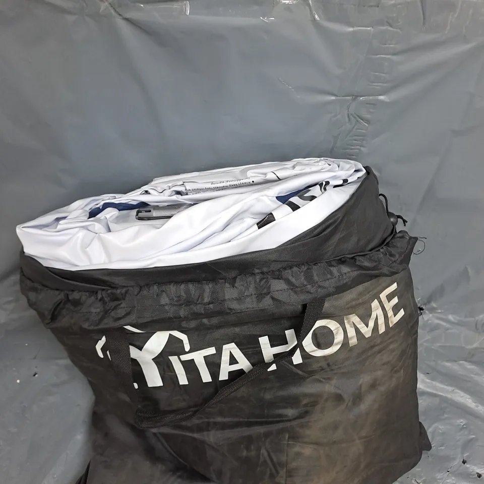 DESIGNER CAMPING AIRBED WITH SELF INFLATING PUMP - SIZE UNSPECIFIED 