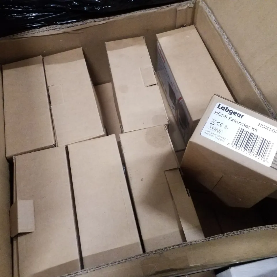 PALLET CONTAINING ASSORTED ELECTRICAL PRODUCTS INCLUDING SATELLITE F CABLE, RECHARGEABLE TORCH & HEAD TORCH GIFT SET & HDMI EXTENDER KITS