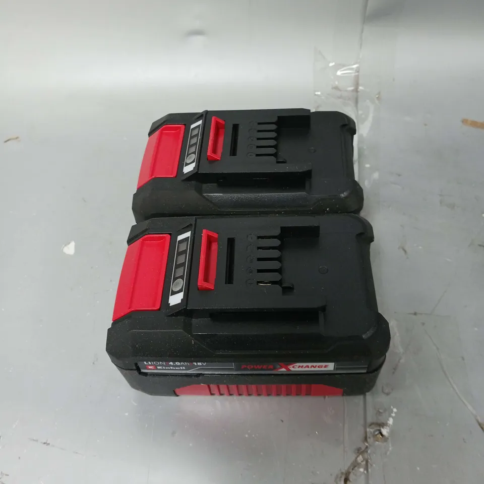EINHELL PXC 18V 4.0AH TWIN PACK - 2 X BATTERY RRP £70