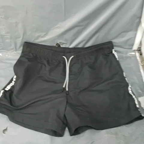 JACK & JONES TAPED LOGO SWIM SHORTS - BLACK XL