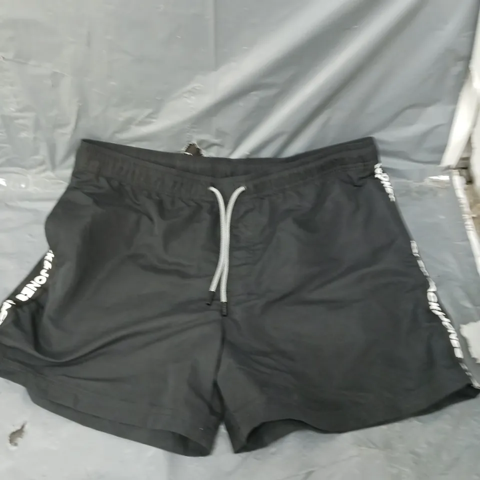 JACK & JONES TAPED LOGO SWIM SHORTS - BLACK XL RRP £17.99