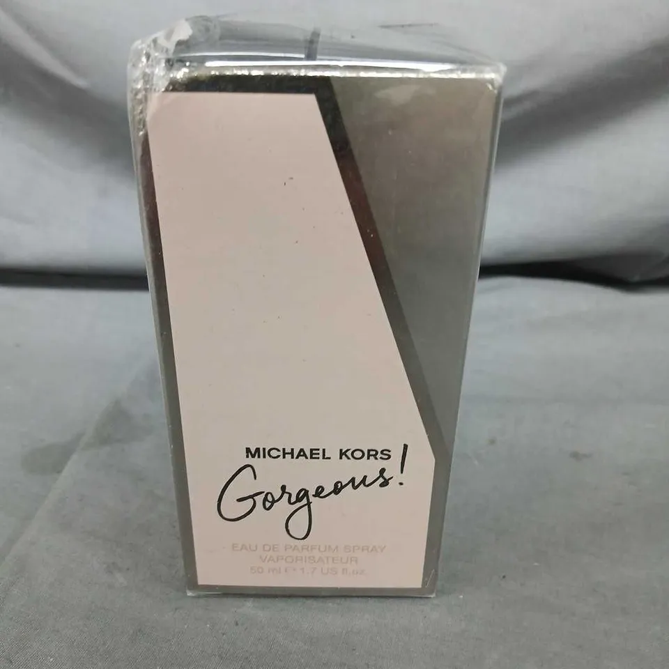 BOXED AND SEALED MICHEAL KORS GORGEOUS EAU DE PARFUM 50ML