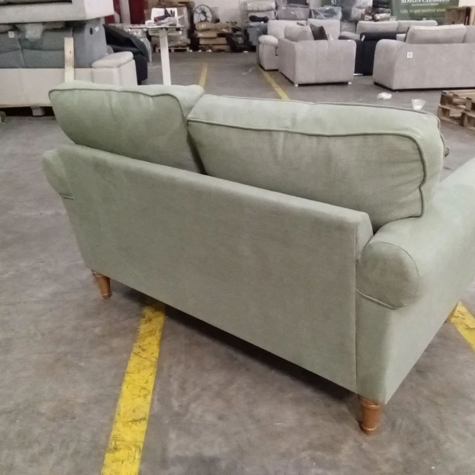 WILLIAM FABRIC 2 SEATER SOFA - OLIVE RRP £999