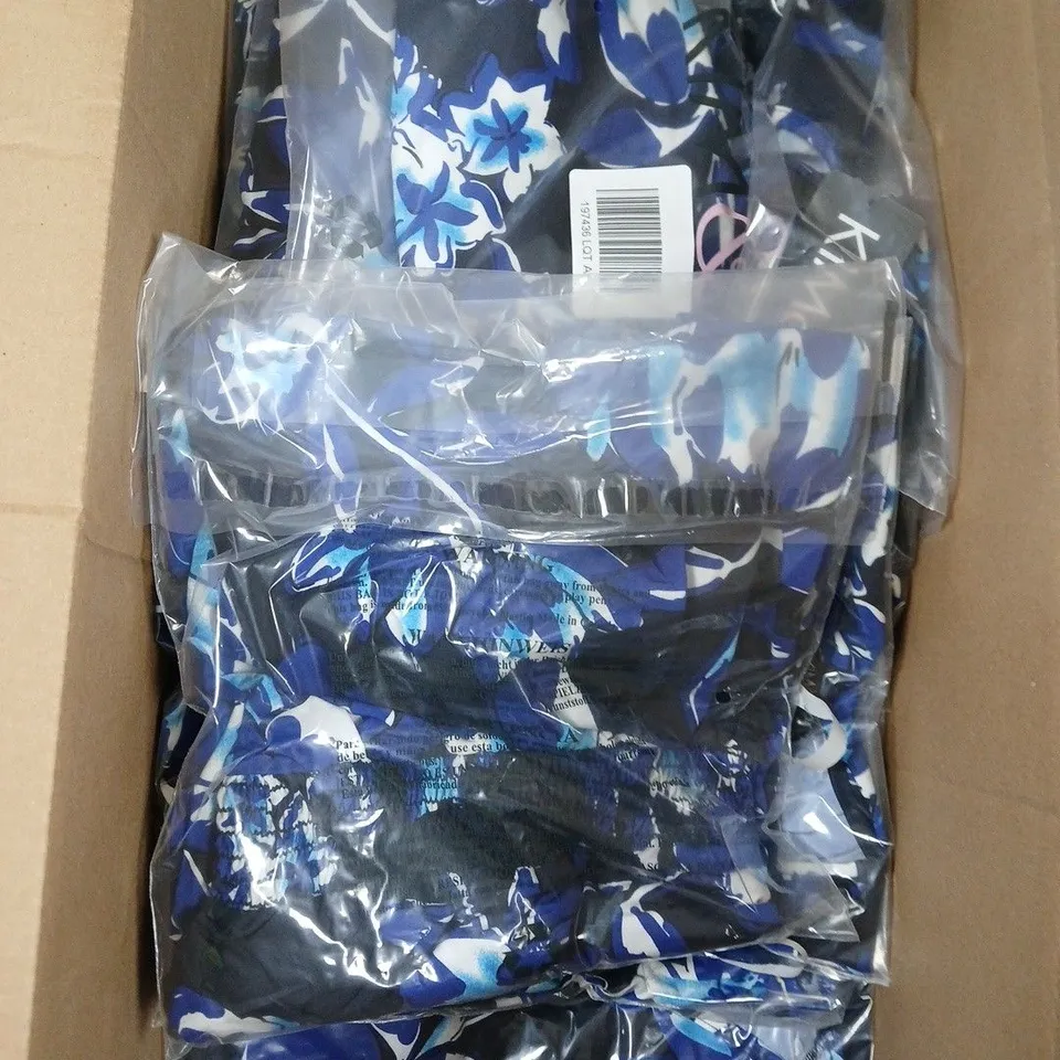 APPROXIMATELY 25 KIM & CO PRINTED SMOCKED WAIST MIDI DRESSES - S/P