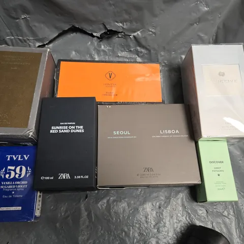 TEN ASSORTED BOXED FRAGRANCES TO INCLUDE; ZARA, AVON AND HOWEYA