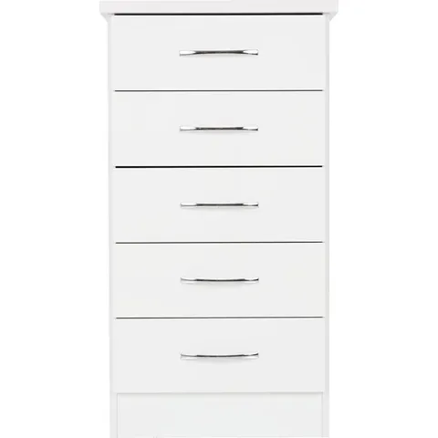 BOXED KOSIE 5 DRAWER NARROW CHEST