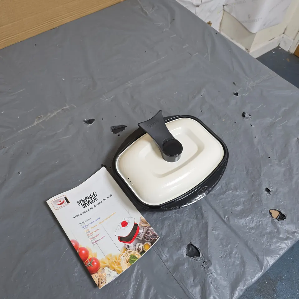 RANGE MATE COOKWARE POT WITH LID – WHITE ENAMEL