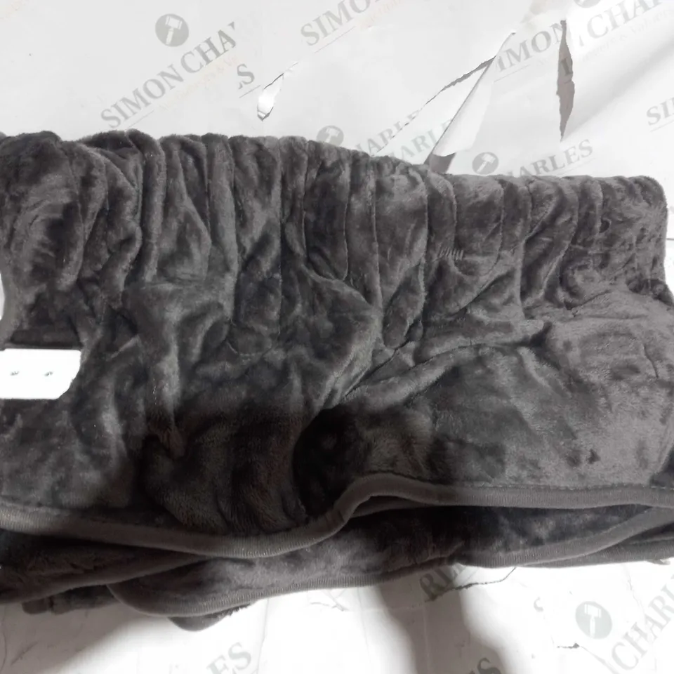 COZEE HOME VELVETSOFT HEATED BLANKET IN DARK TAUPE