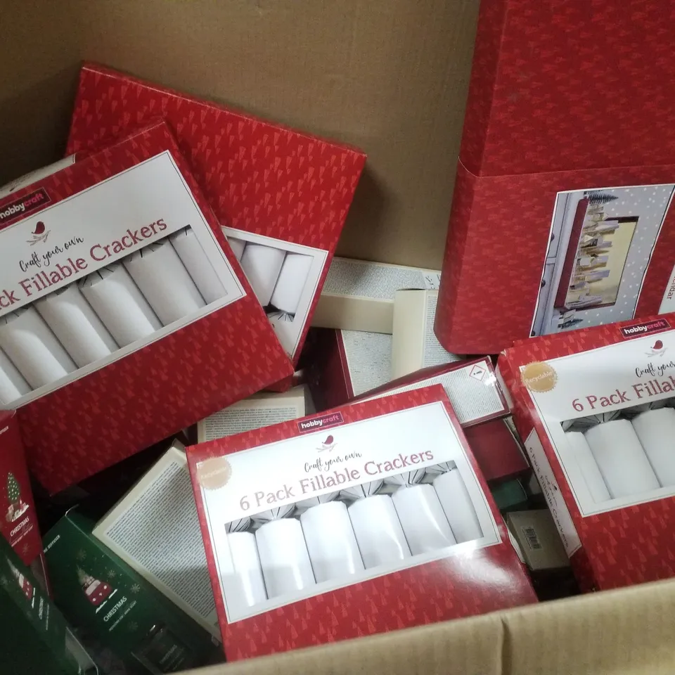 PALLET CONTAINING ASSORTED CHRISTMAS PRODUCTS & DECORATIONS INCLUDING FILLABLE CRACKERS, PERFUME DIFFUSERS, POP UP ADVENT CALENDARS & AROMA SETS