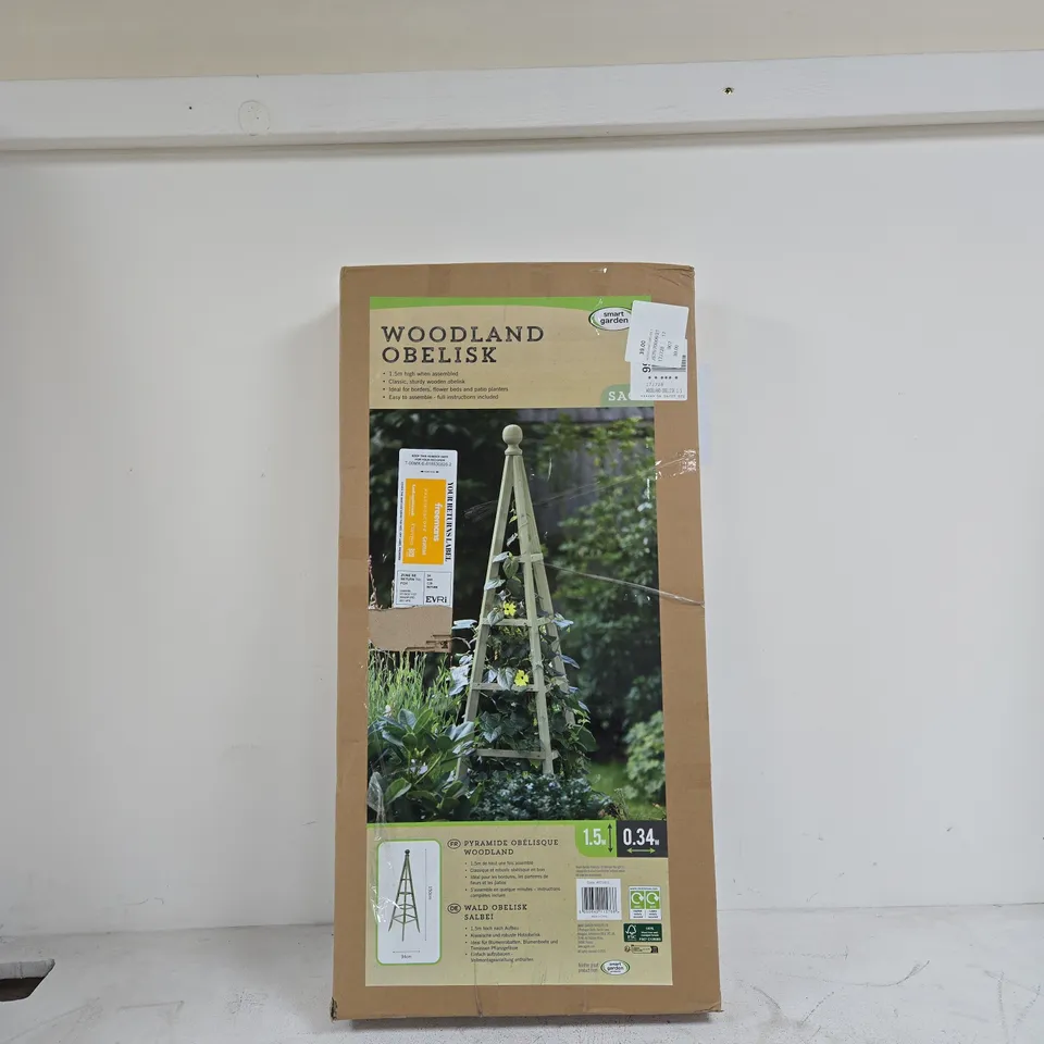 SMART GARDEN WOODLAND OBELISK 1.5 X 0.34M BOXED