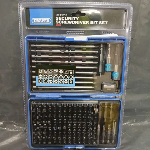 SEALED DRAPER 127 PIECE SECURITY SCREWDRIVER BIT SET 