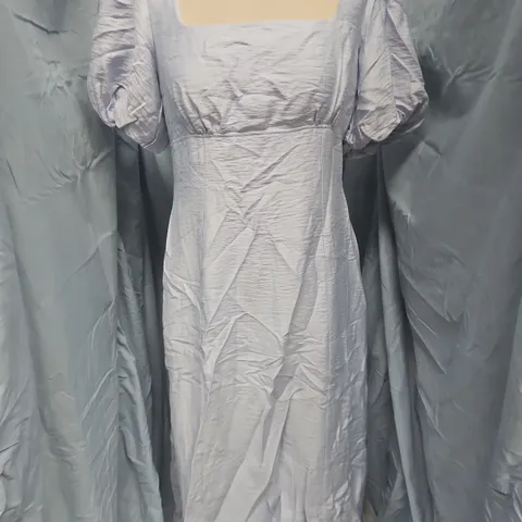 NOBODY'S CHILD LIGHT BLUE MIDI DRESS – UK 12 (EU 40, USA 8)