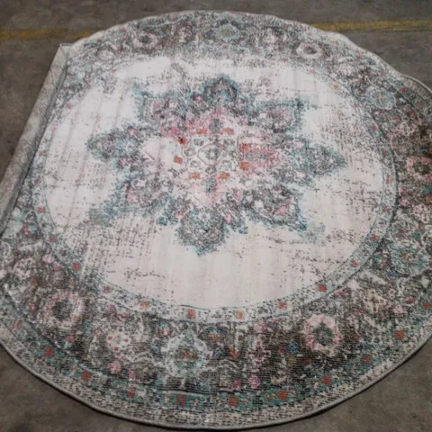 BRAND NEW PACO HOME TORRES 275 RUG IN CREAM - 200CM D ROUND